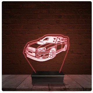 Abajur Luminária Acrílico Led - Subaru Impreza STI 10