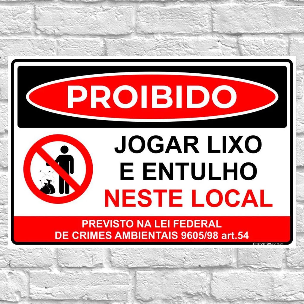 Placa de Sinalização nao jogue seu lixo na minha calçada jogue na lixeira  em Promoção na Americanas