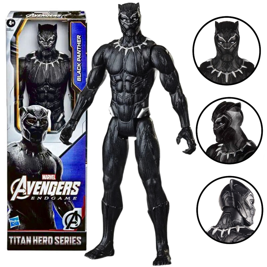 Boneco Pantera Negra Articulado Figura Marvel 30cm Avengers | Shopee Brasil