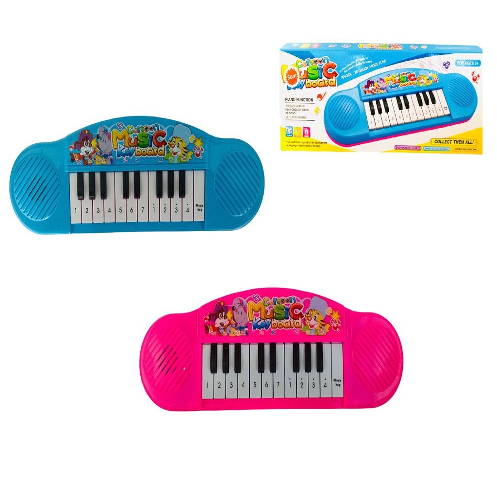 Teclado Piano Musical Bebê Brinquedo Infantil Divertido Rosa