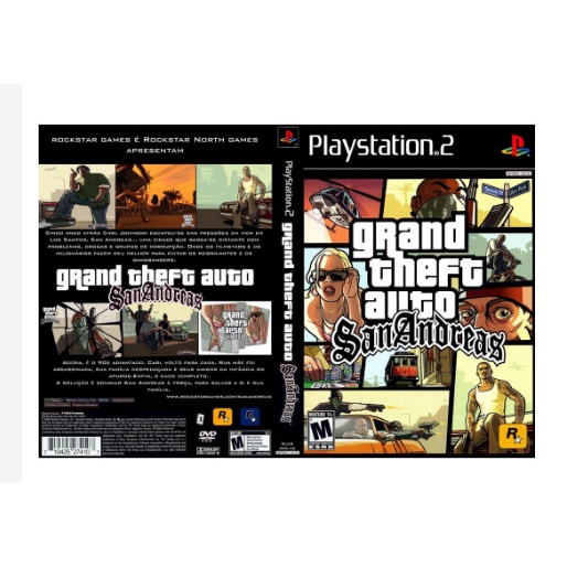 Grand Theft Auto San Andreas PS2 (Platinum) PAL *Manual No Map*