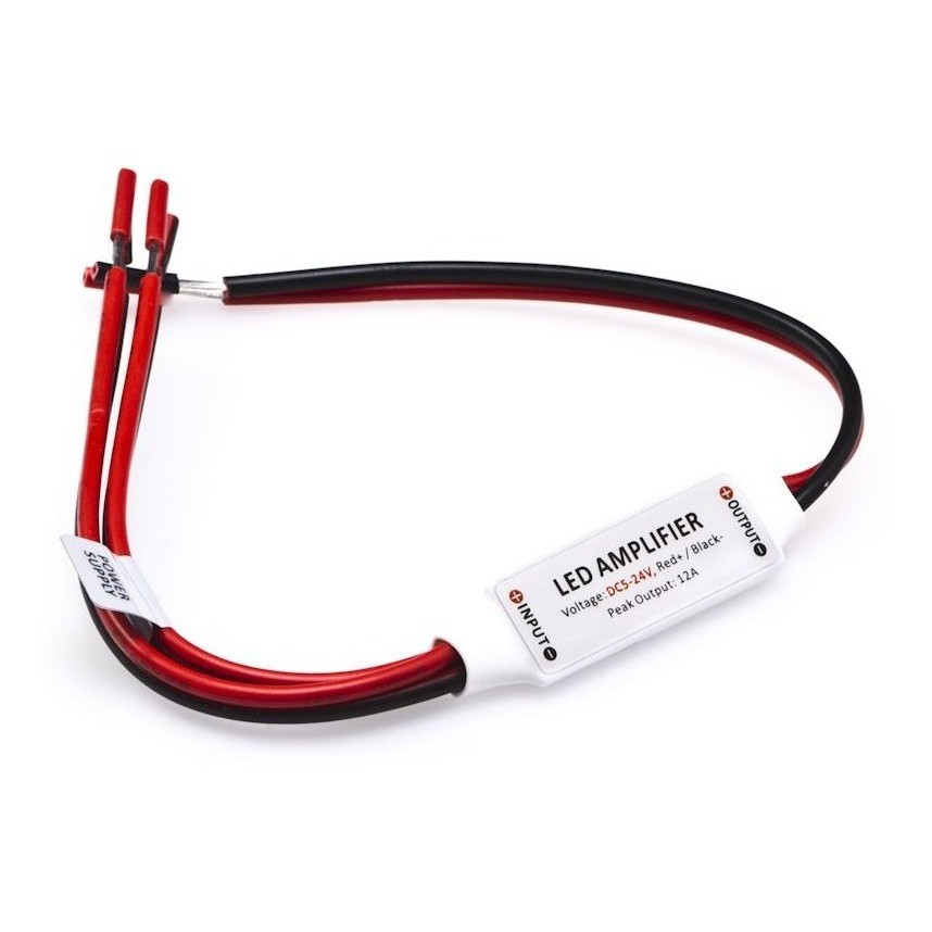 Kit 2 Amplificador De Sinal Fita De Led Branca Ou Cor Unica