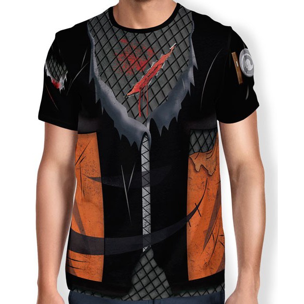 Camisas Camisetas Animes Uniforme 3d - Naruto Guerra Ninja
