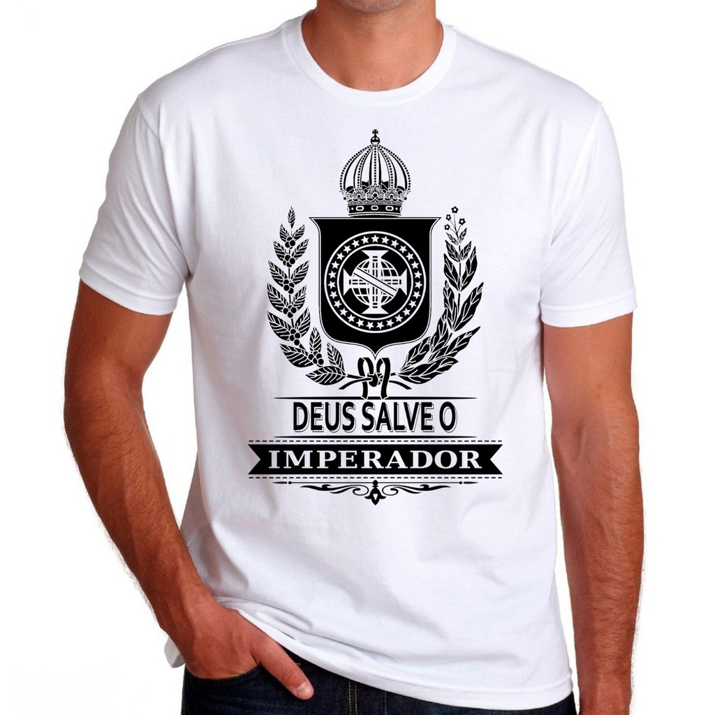 Camiseta Católica Brasão Brasil Imperial