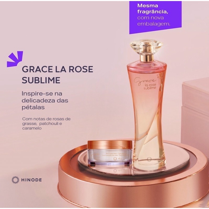 Kit Serum para m o e Perfume Grace La Rose Sublime NOVA EMBALAGEM