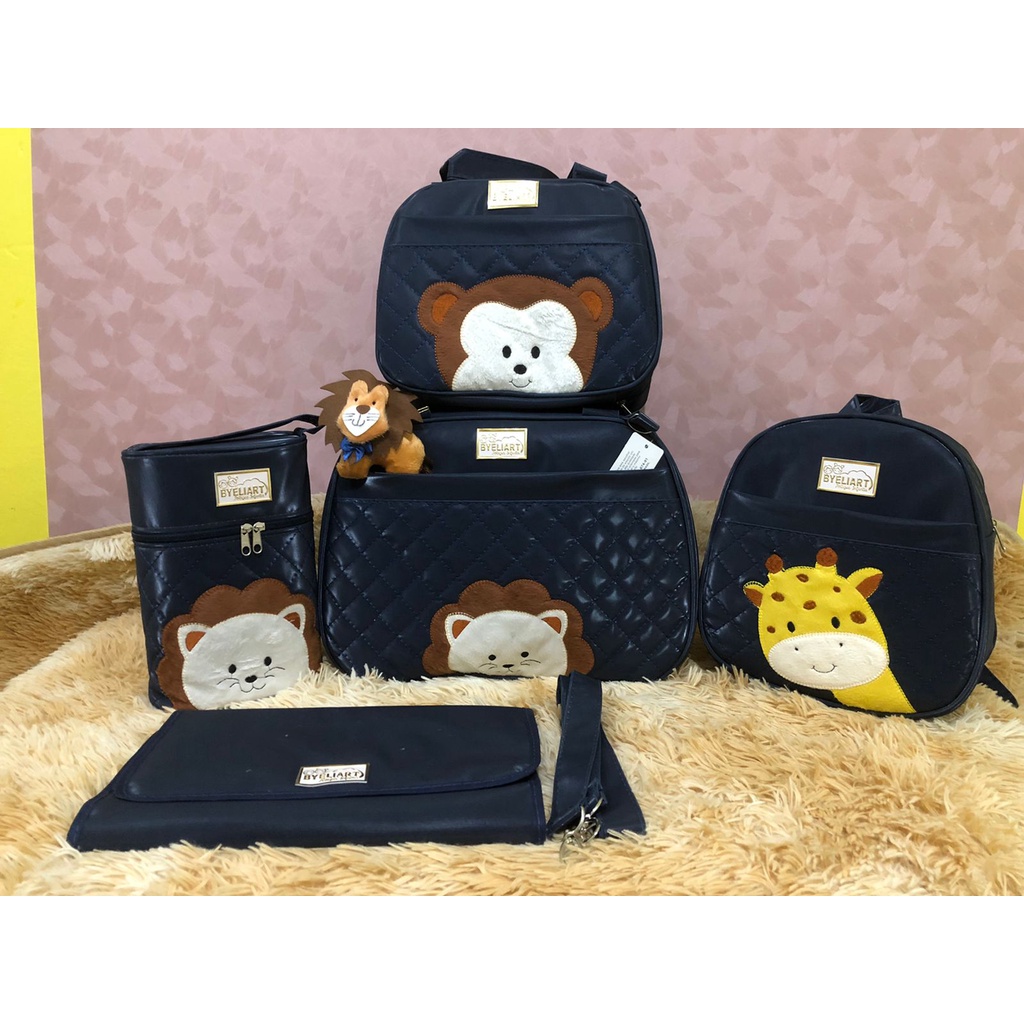 Kit Mala Bolsa Mochila Saída Maternidade Viagem Escola Menino