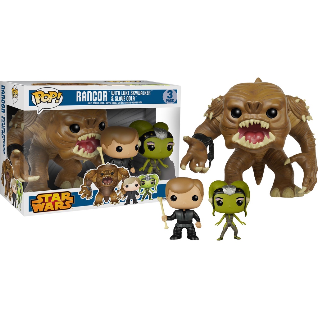 Rancor, Luke & Oola Star Wars OOB Funko Pop Set (2015)