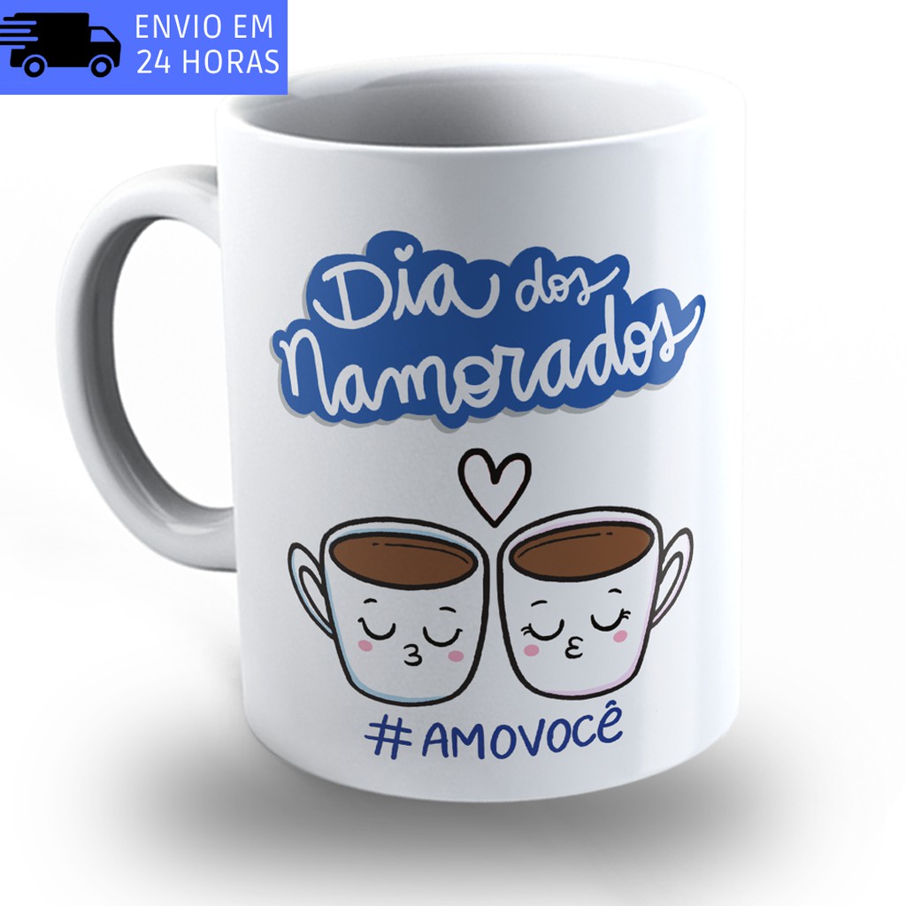 Caneca Dia Dos Namorados de Porcelana Personalizada Para Homem Namorado ...