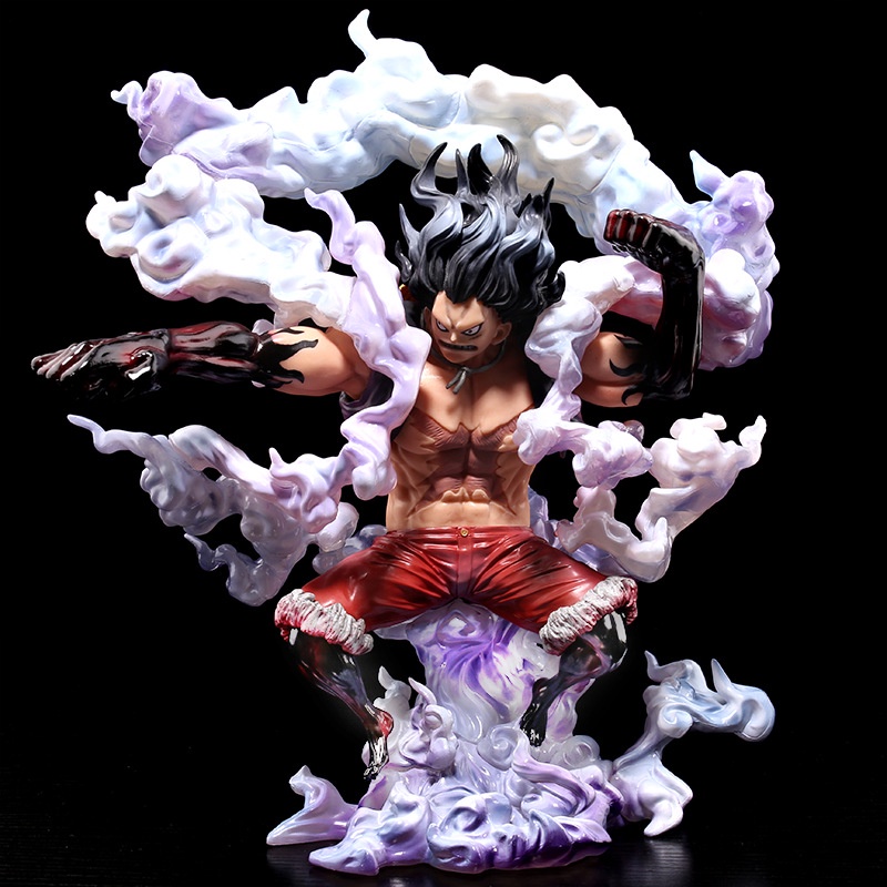 28cm Anime One Piece Figure Luffy Gear 4 Action Figure snake man Caixa