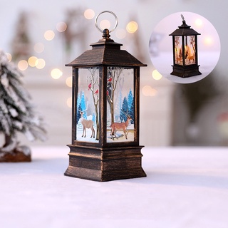 Lanterna Natalina com Luz Boneco de Neve 21cm Espressione