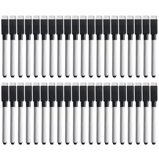 40 Pcs Quadro Branco Apa @ @ Ga Caneta Marcadores De Secagem Magnética Com Borrachas Cap Tinta Preta Para A Escola Escritório Casa Suprimentos