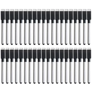 40 Pcs Quadro Branco Apa @ @ Ga Caneta Marcadores De Secagem Magnética Com Borrachas Cap Tinta Preta Para A Escola Escritório Casa Suprimentos