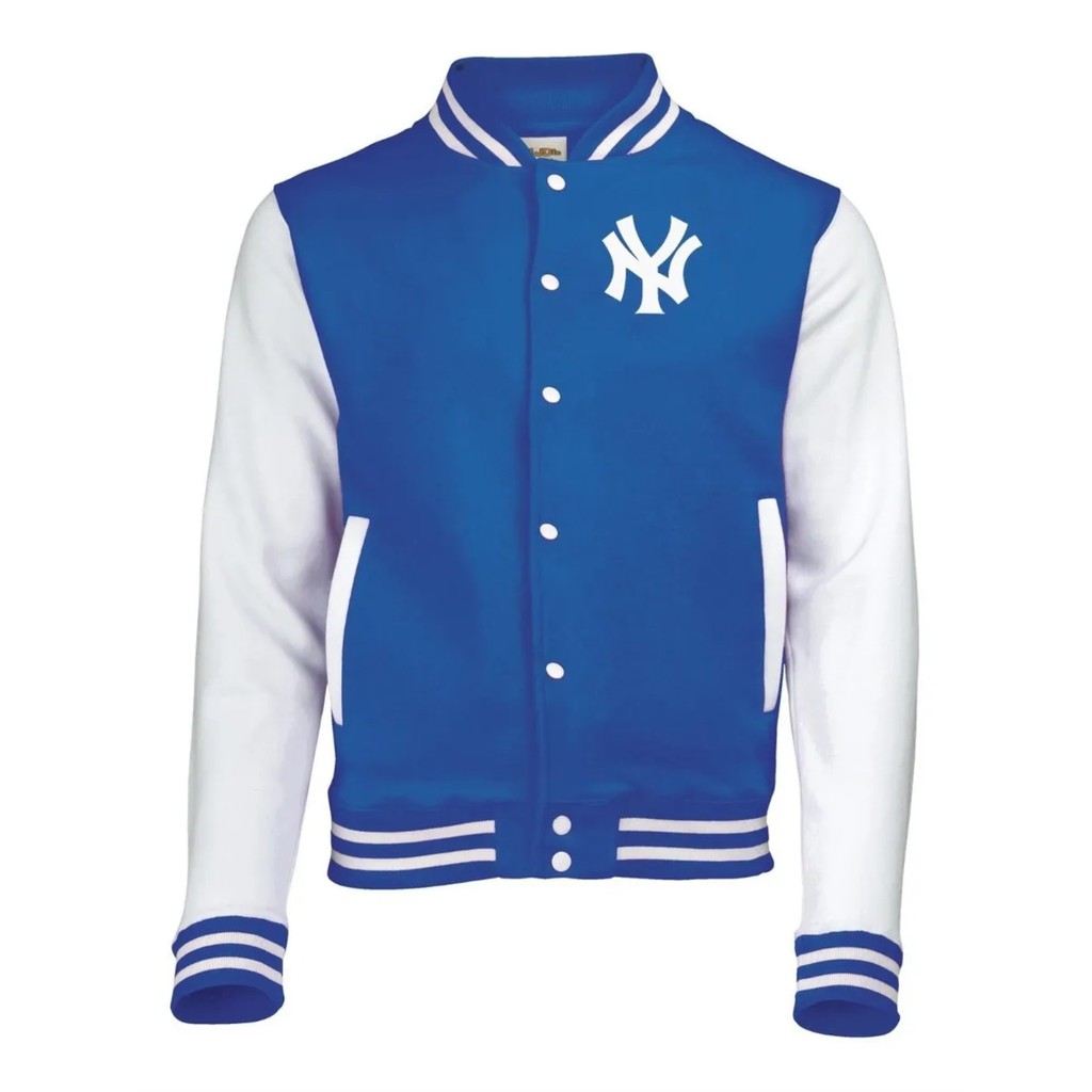 Jaqueta college masculina store azul