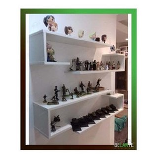 4 Estante Livros Prateleiras Nichos Mdf Branco 15 Mm