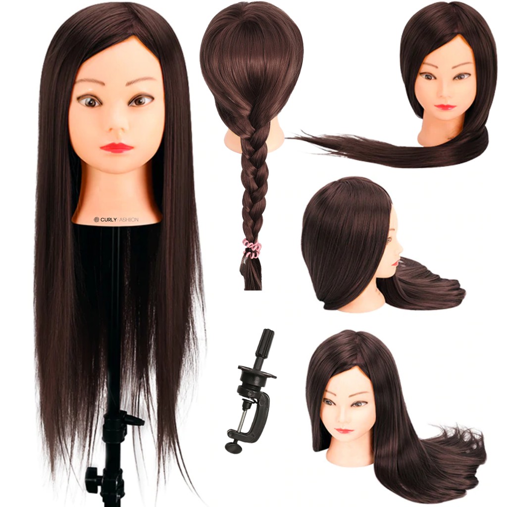 Boneca cabeça para o estilo de cabelo para crianças 35 pçs boneca cabelo beleza  vestir-se salão de beleza conjunto fingir jogar brinquedo com acessórios  para o cabelo para crianças - AliExpress