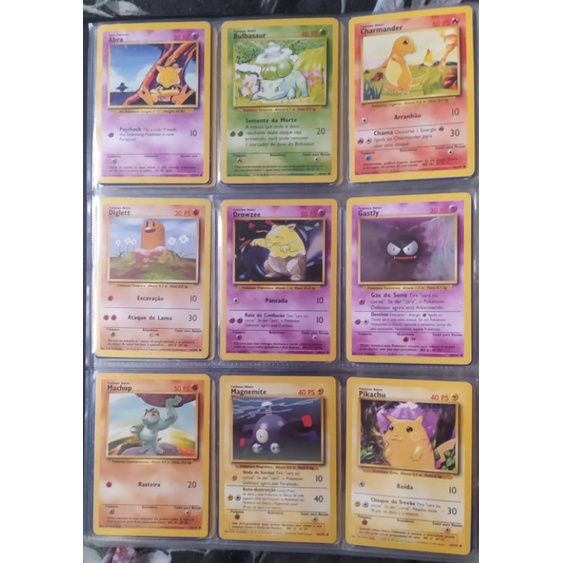 Lote 100 Pokémons 1° Geração - Pokémon TCG Original