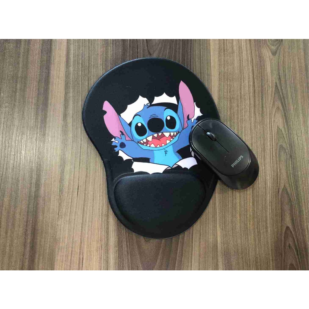 Mouse Ergonômico Stitch + Porta copo | Shopee Brasil