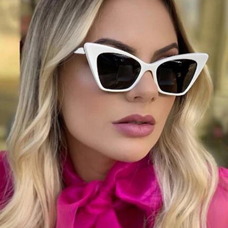 Clássico Do Vintage Sexy Cat Eye Sunglasses Mulheres Marca Designer