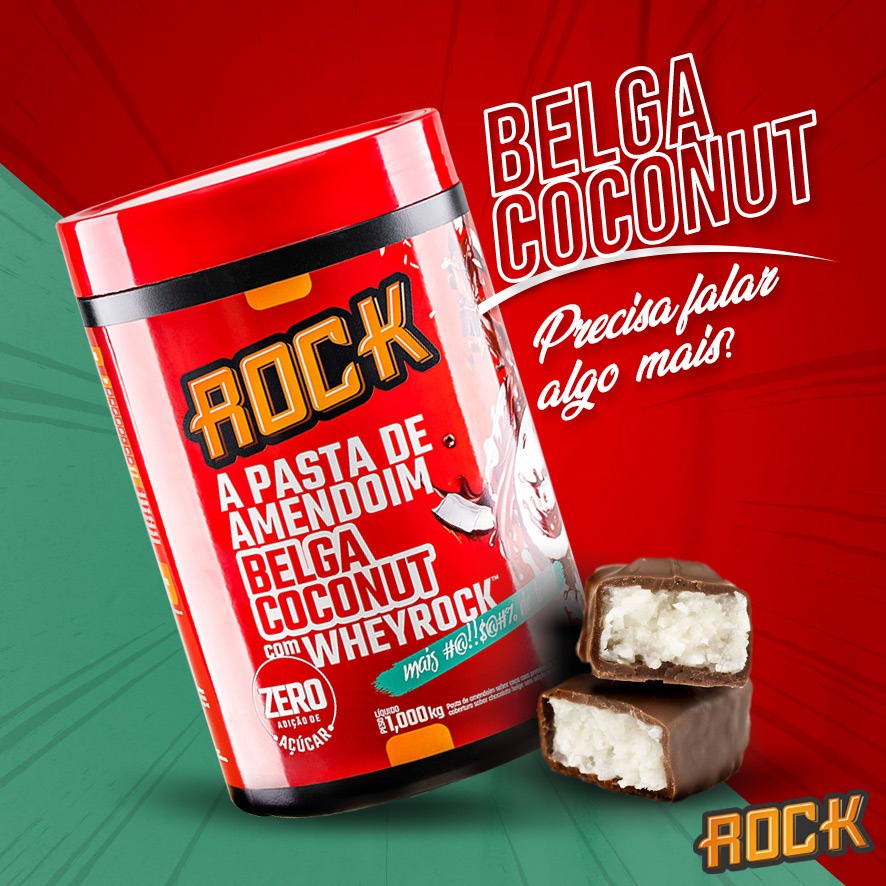 Pasta de Amendoim com WheyRock (1kg) - Rock | Shopee Brasil