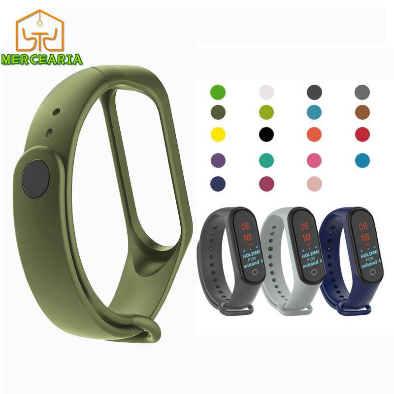 1pc Pulseira De Silicone Para Substituição De Xiaomi 4 M3 M4 Pulseira de relógio