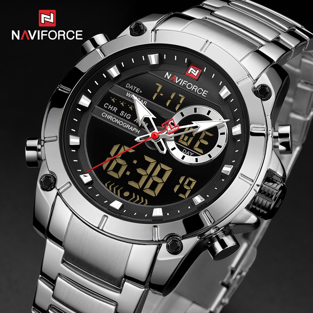 Relogio Masculino NAVIFORCE Original Men Quartz Digital Watch