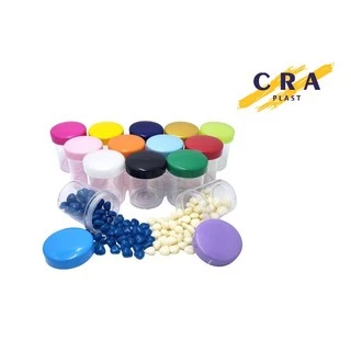10 unidades de Frascos 50ml com Tampas Lisas