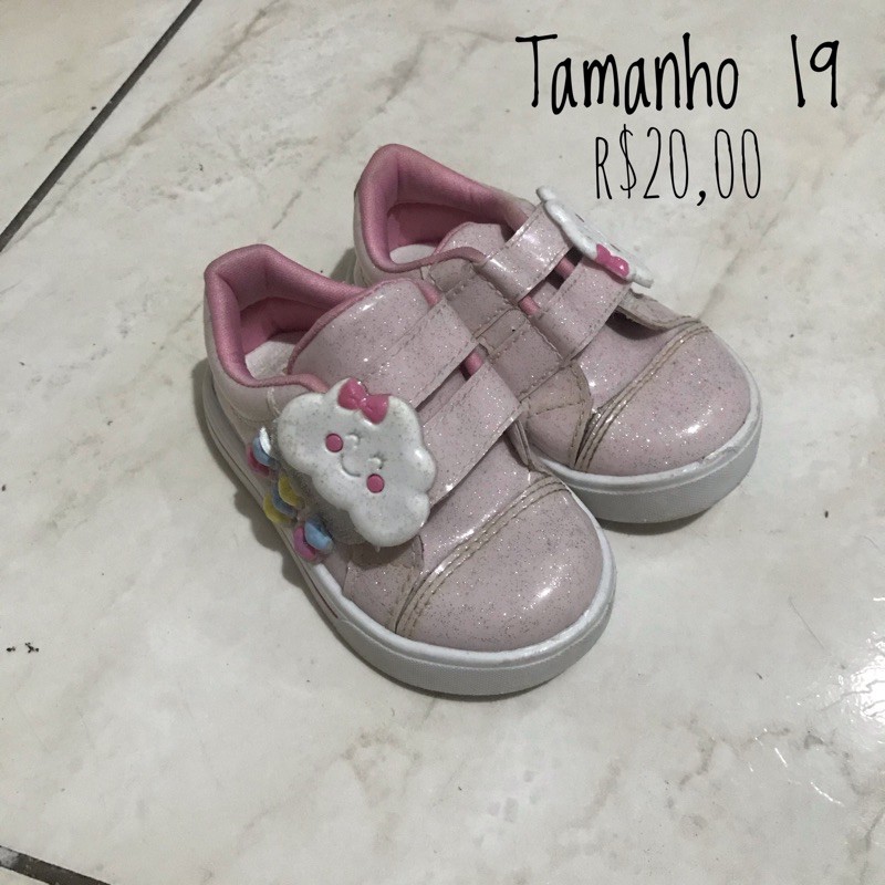 Tenis infantil tamanho store 19