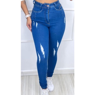 calça jeans sal e pimenta oficial com lycra