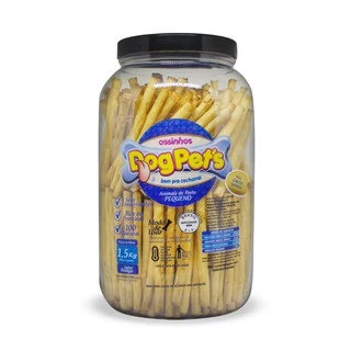PALITOS DE OSSINHOS COMESTIVEIS SABOR FRANGO 1,5 kls DOG PETS
