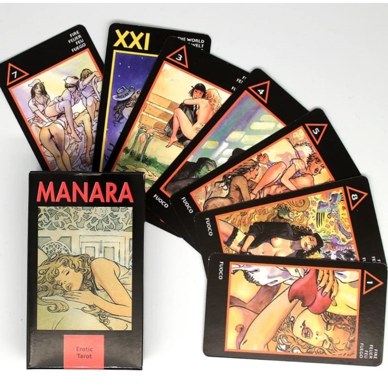 Manara Tarot Deck Tarô Erótico Baralho de Cartas de Oráculo