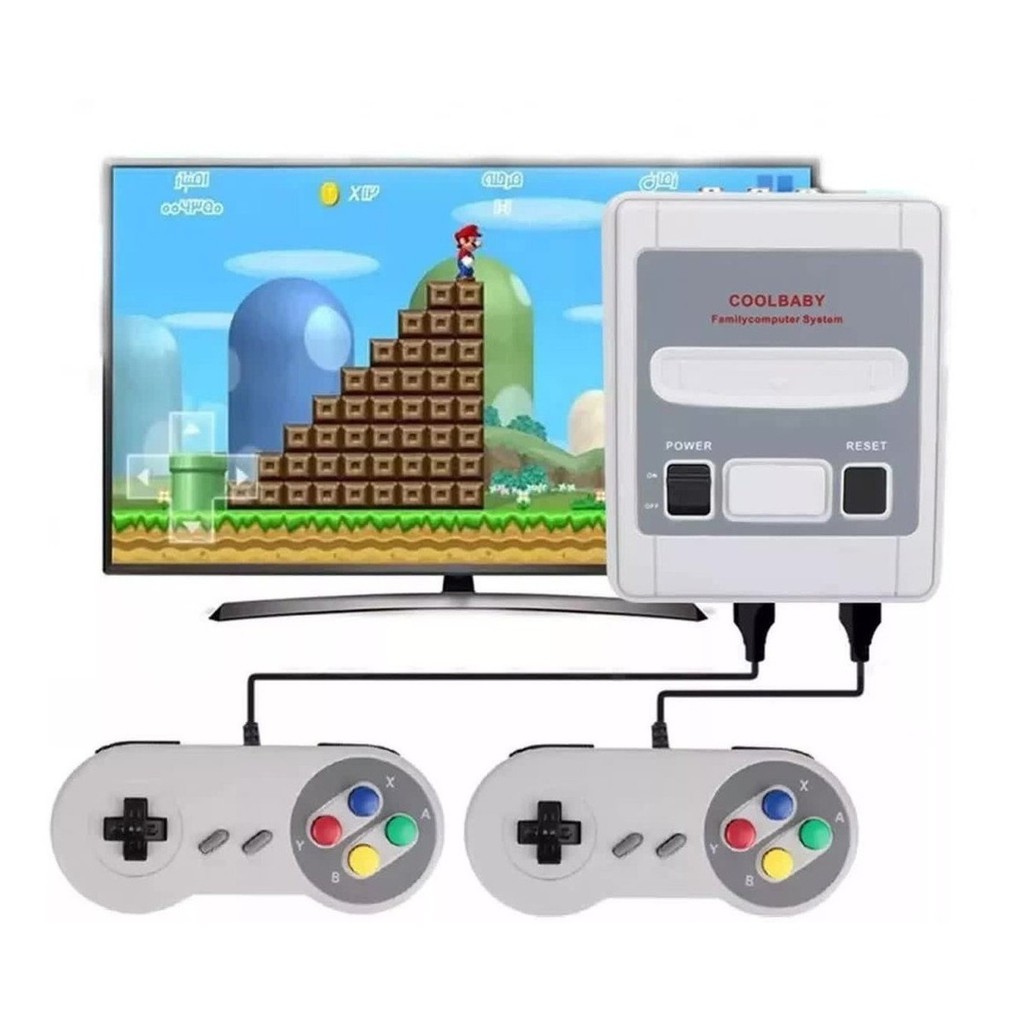 Videogame Super Mini Sfc Com 620 Jogos 8-bit E 2 Controles - MarketPlacePop