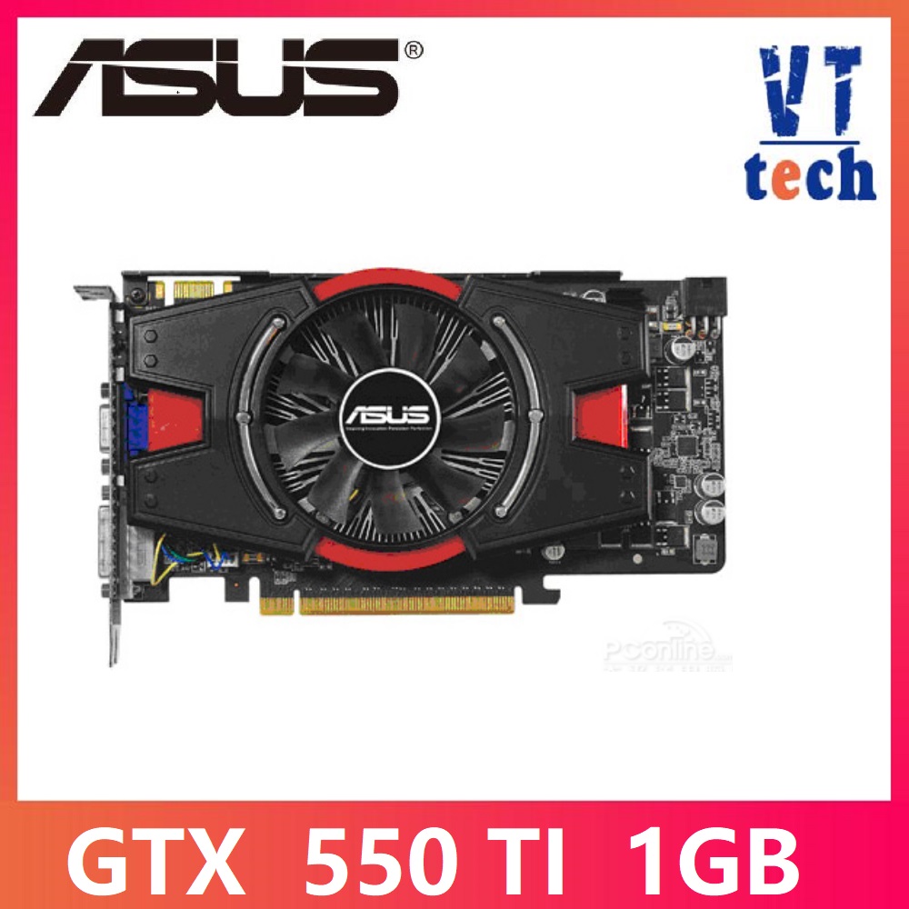 ASUS Graphics Card GTX 550 Ti 1GB 192Bit GDDR5 Video Cards for nVIDIA Geforce GTX 550Ti Used VGA Cards Equivalent GTX650