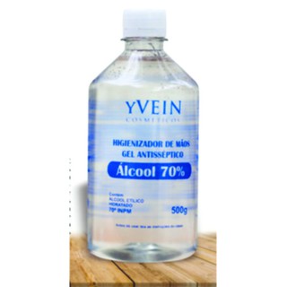 Gel Antisséptico YEVA com Álcool 70% INPM - 500ml - YEVA Cosmétiques