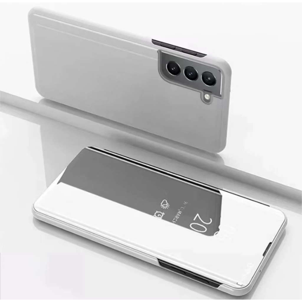Pelicula Gel + Case Para Samsung Galaxy S22 Plus Capa Flip Espelhada