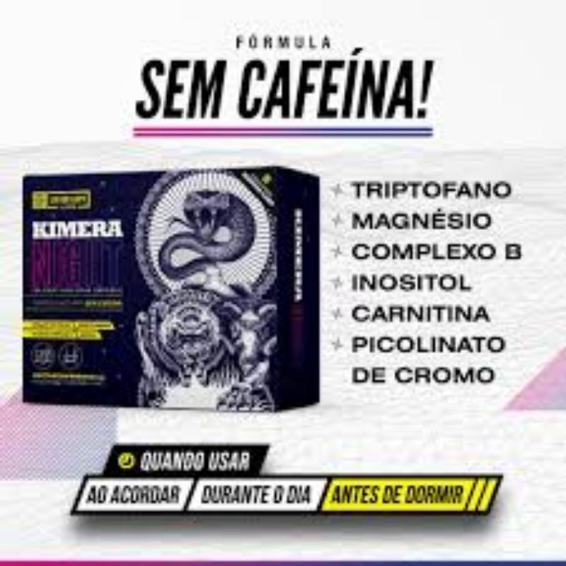 Kimera Night - Sem cafeína - 60 Comprimidos - Iridium | Shopee Brasil
