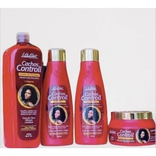 kit cachos control life hair mais creme de pentear