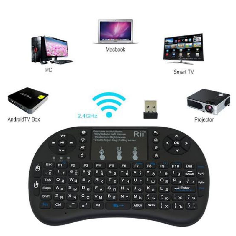 Mini Teclado Wireless Touch Pad Celular Pc Android Tv Smart, notebook ...
