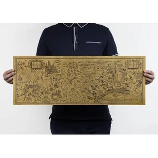 Mapa Do Mundo Mágico Harry Potter 20x65cm