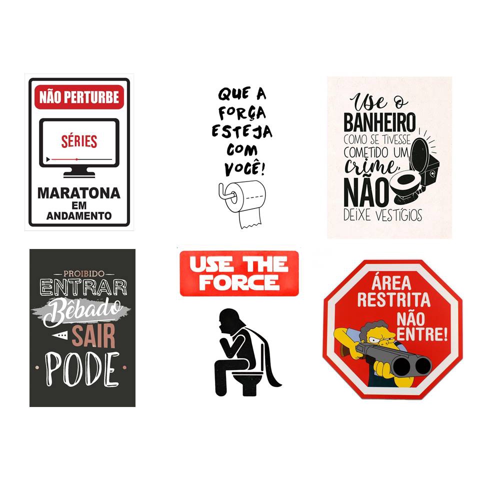 Placas De Banheiro Engracadas Para Imprimir 12 PLACA PLAQUINHA