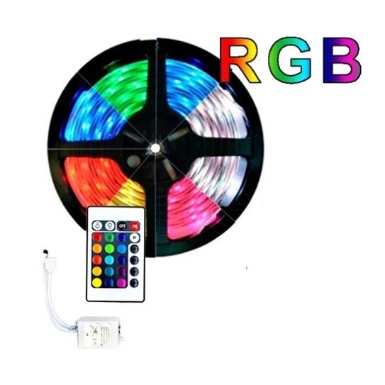 Fita Led Rgb Metro Rolo Completa Cores A V Leds Sem Fonte Shopee Brasil