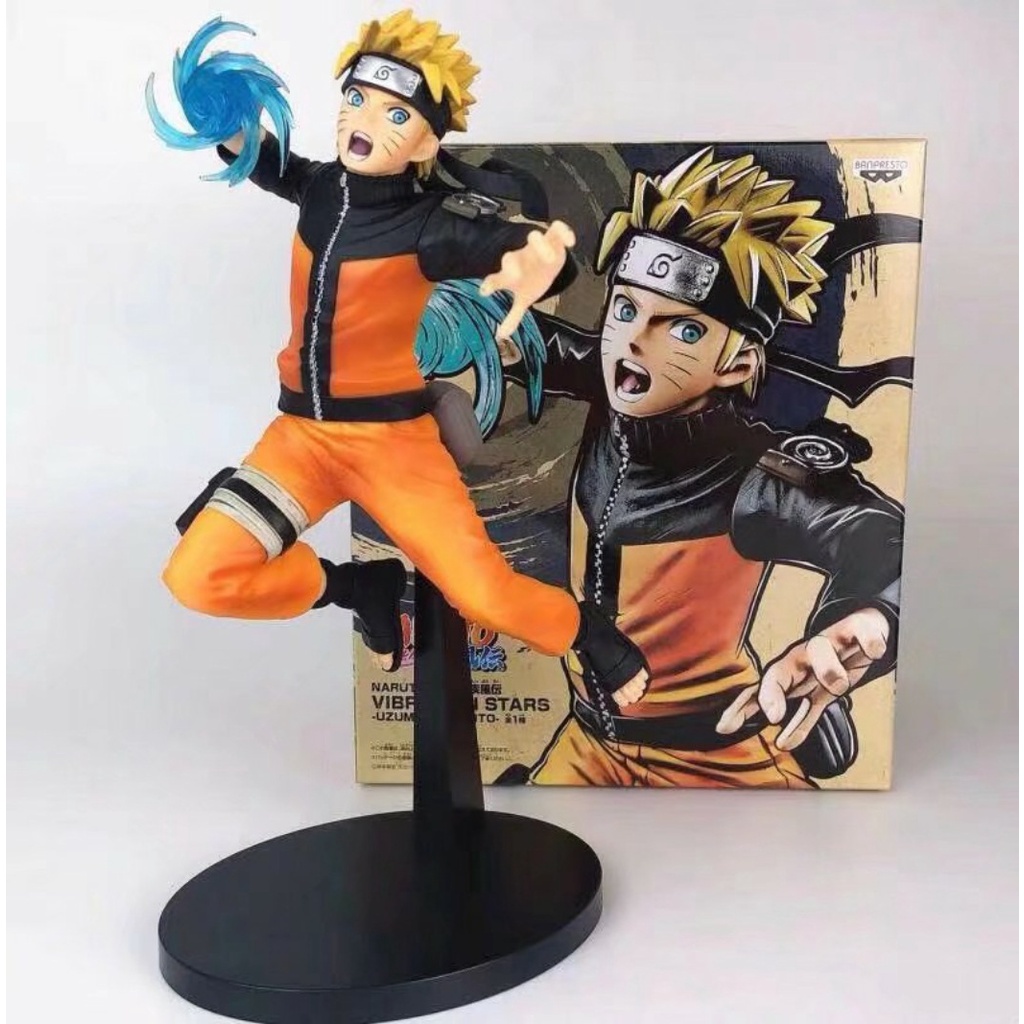 20CM Uchiha Sasuke Figura De Ação Em PVC Uzumaki Naruto Anime Shippuden Figurino Estrelas De Vibração