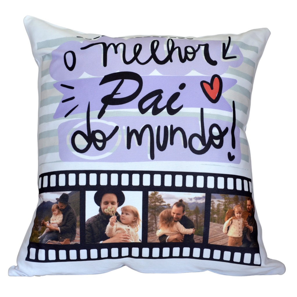 Almofada para Sublimação + Enchimento 40X40 cm (5 UND)
