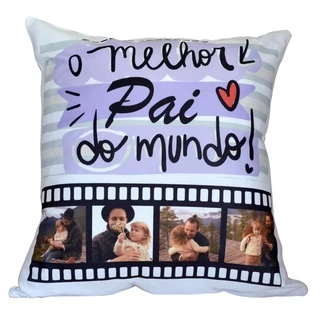 Almofada para Sublimação + Enchimento 40X40 cm (5 UND)