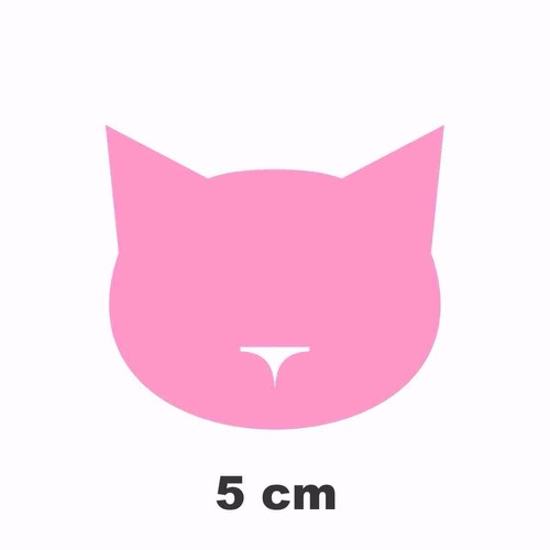 Adesivo De Parede, Gatos 5cm 100 Unidades Rosa | Shopee Brasil