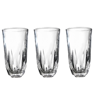 Jogo de Copos de Vidro /kit. Jogo com 6 copos de vidro 410ml / 300ml /  Conjunto / copos / conjunto de copos / Jogo de copos de Vidro