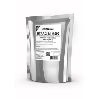 BCAA 2:1:1 Em Pó 500 g Puro Sabor Natural Refil Bodyactive