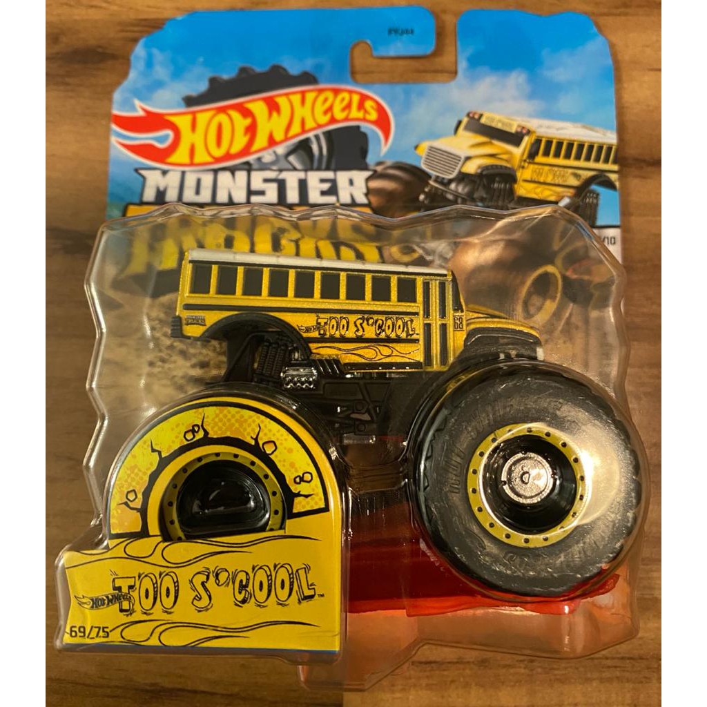School bus monster truck hot wheels hotsell
