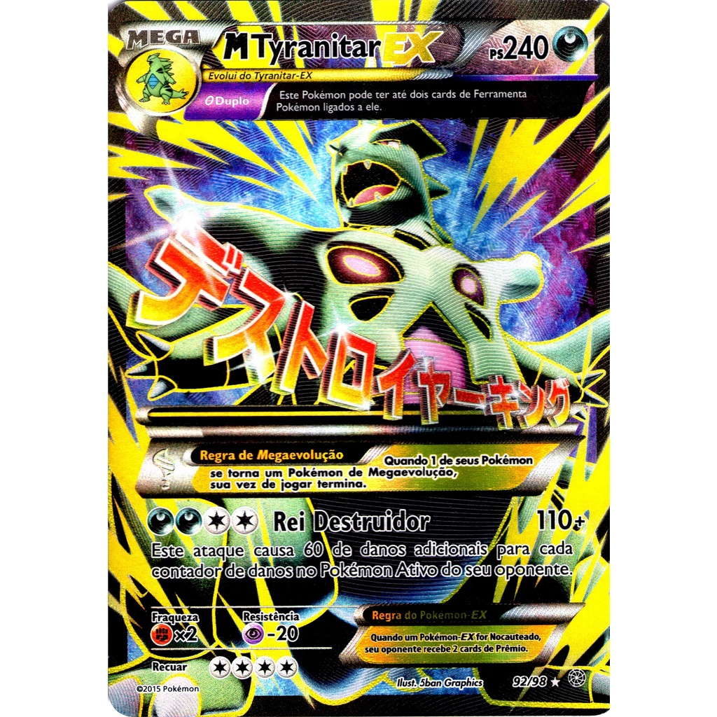 Carta Pokémon - Tyranitar 135/193 - Evolução em Paldea - Copag - Deck de  Cartas - Magazine Luiza