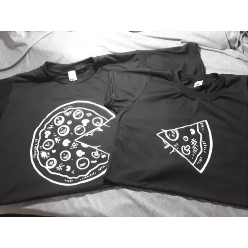 Camisa Baby Look Namorados Casal Fatia Pedaço Pizza!! Shopee