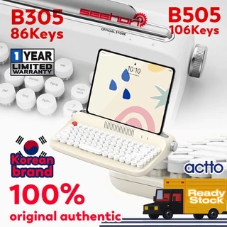 「 SEEHON Oficial STORE 」 Actto Retro Mini Teclado Multi-Emparelhamento B303 B503 5 Cores Novo DESIGN Com FREEBIES